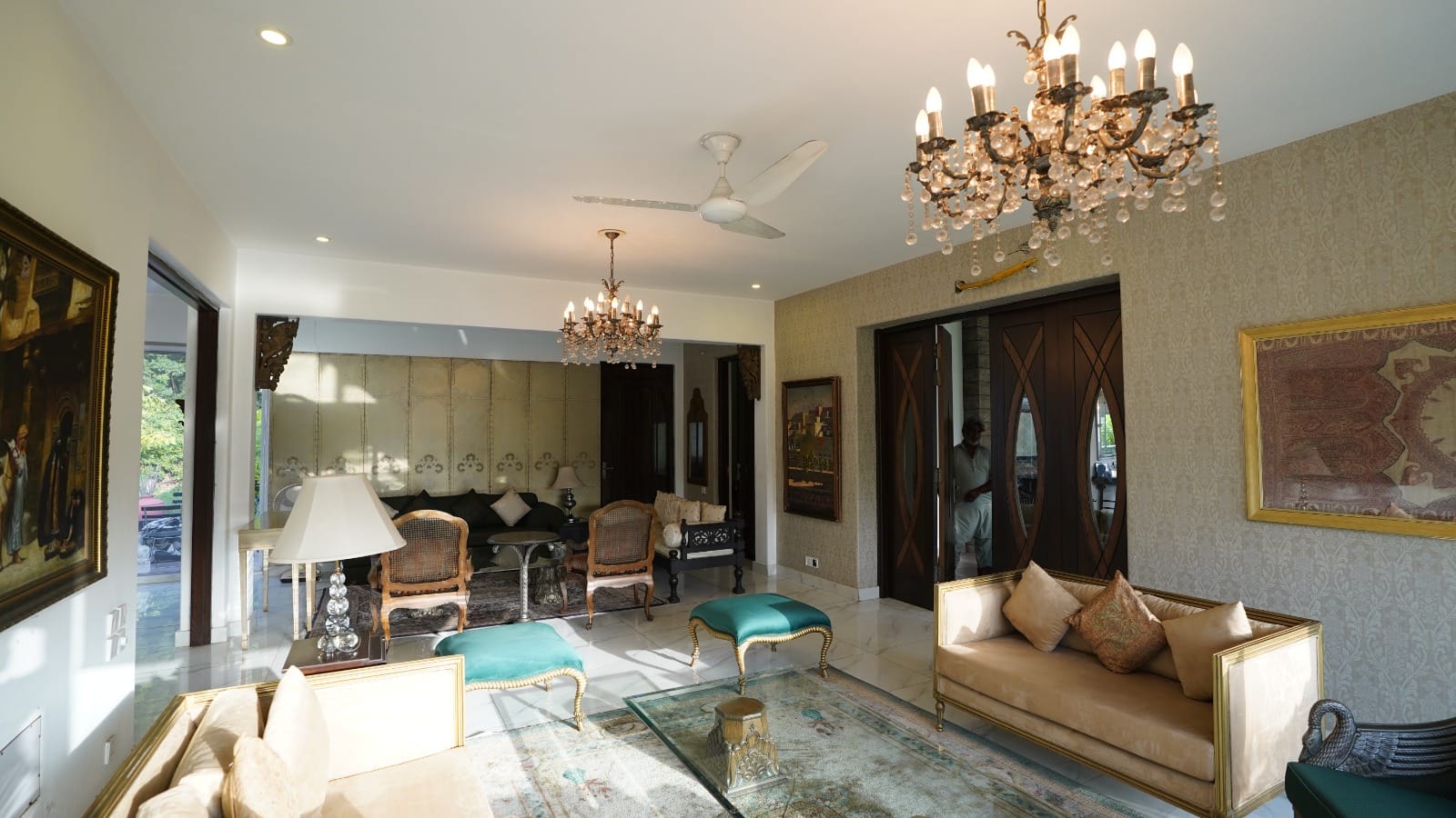 12 kanal farm house 🏡 available for sale 300 ft. Front Bedian Road in Thethar......Top Notch Location..........